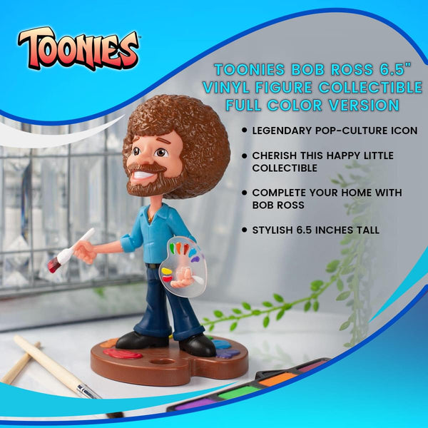TOONIES BOB ROSS 6.5" VINYL FIGURE COLLECTIBLE