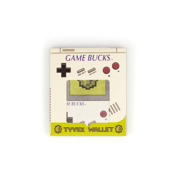 Nintendo Game Boy Inspired "Game Bucks" Tyvek Wallet