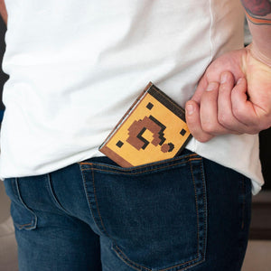 Super Mario Bros. Inspired Coin Box Tyvek Wallet
