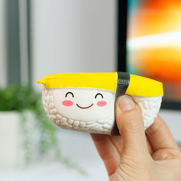 Smiling Tamago Egg Sushi Scented Squishy Foam Toy