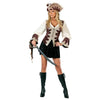 Sexy Royal Lady Pirate Costume Adult Small/Medium