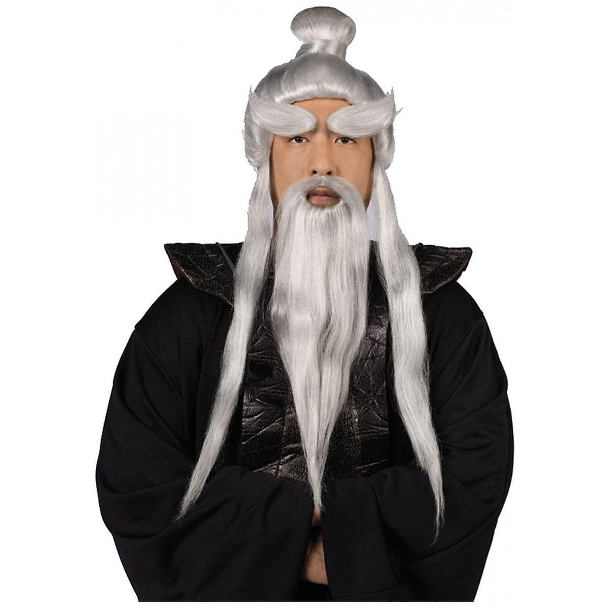 Sensei Costume Wig And Beard Set
