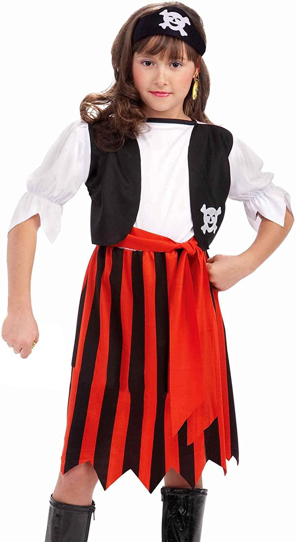 Pirate Lass Child Costume Large