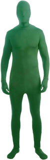 Dissappearing Man Skin Suit Green Adult Standard