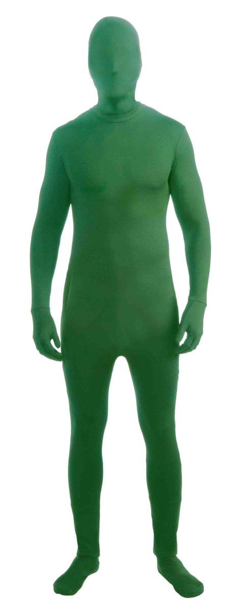 Disappearing Man Green Body Suit Adult Costume