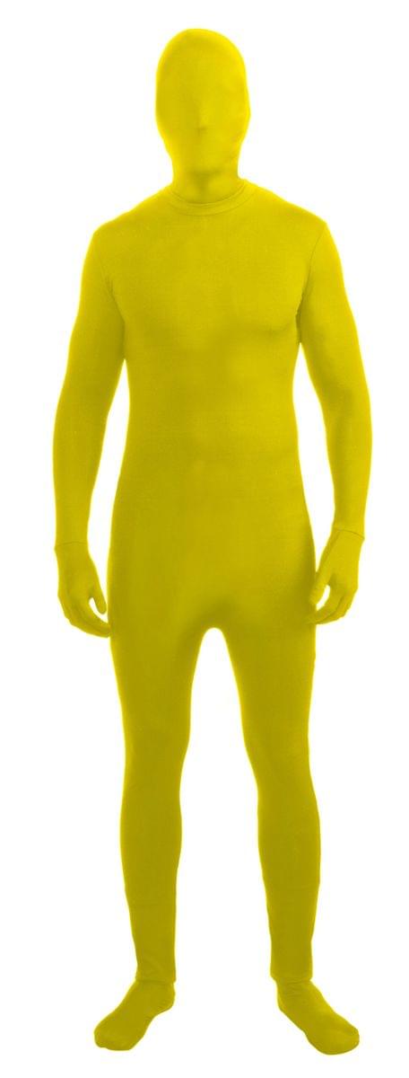 Disappearing Man Yellow Body Suit Adult Costume