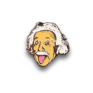 Albert Einstein Tongue Out Enamel Pin