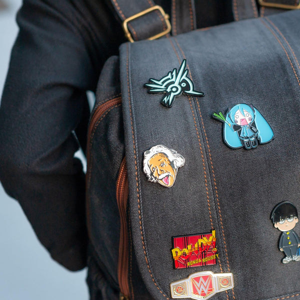 Albert Einstein Tongue Out Enamel Pin