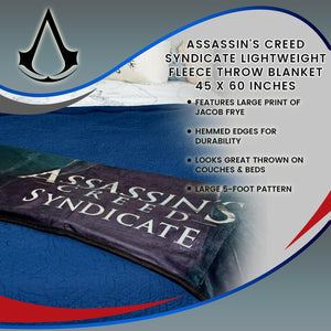 Assassin's Creed Syndicate Lightweight Fleece Throw Blanket