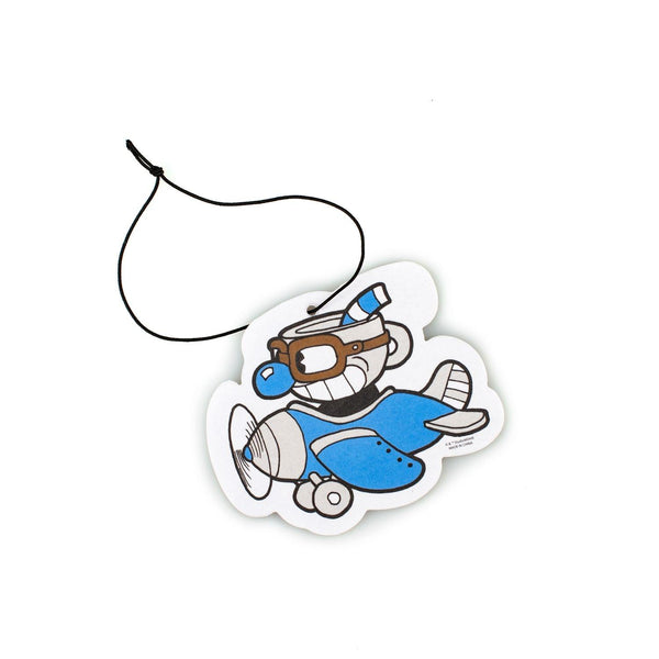 Cuphead Airplane Hanging Air Freshener for Cars