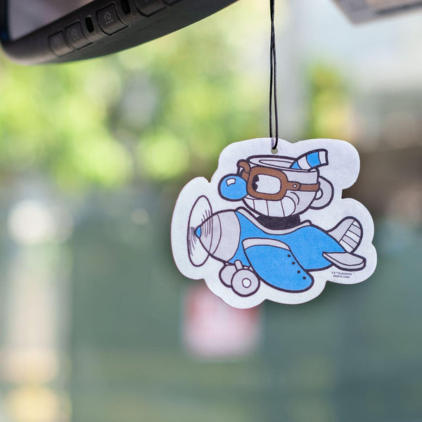 Cuphead Airplane Hanging Air Freshener for Cars