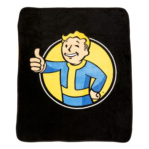 Fallout Vault Boy Lightweight Fleece Throw Blanket