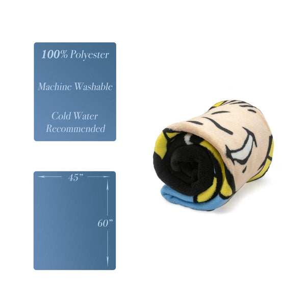 Fallout Vault Boy Lightweight Fleece Throw Blanket