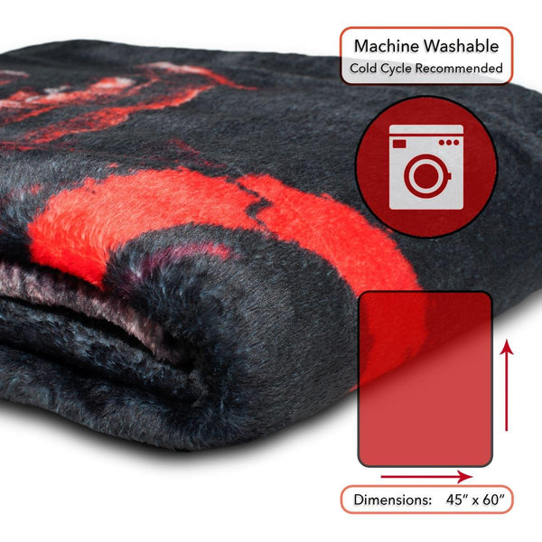 Kratos and Son God of War Lightweight Fleece Throw Blanket