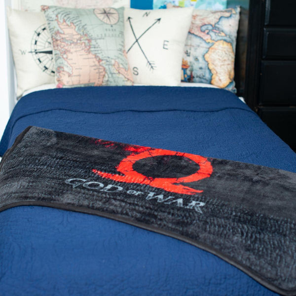 Kratos and Son God of War Lightweight Fleece Throw Blanket