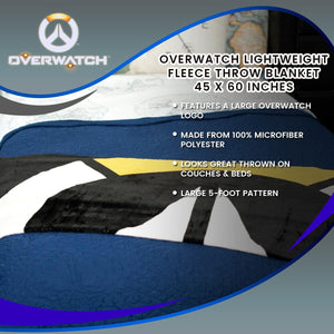 Overwatch Lightweight Fleece Throw Blanket