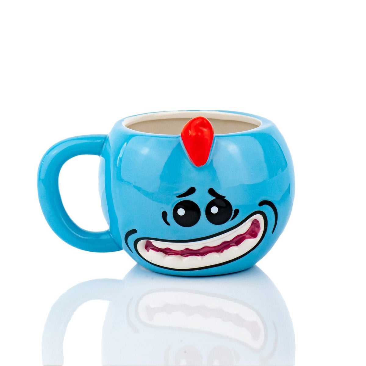 Rick And Morty Meeseeks Molded Mug 16 Ounces