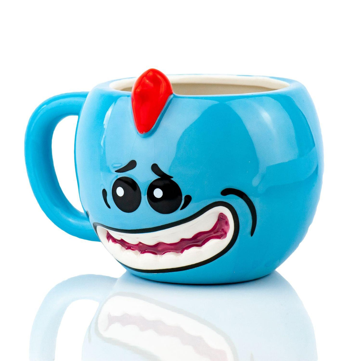 Rick And Morty Meeseeks Molded Mug 16 Ounces