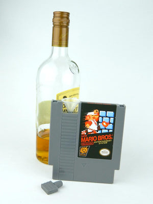 Super Mario Bros NES Cartridge Flask