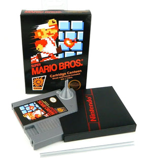 Super Mario Bros NES Cartridge Flask