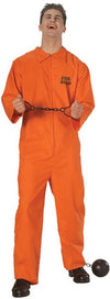 Jail Bird Orange Jumpsuit Prisoner Adult Costume Standard