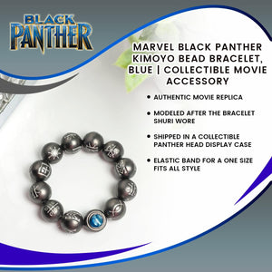 Marvel Black Panther Kimoyo Bead Bracelet, Blue