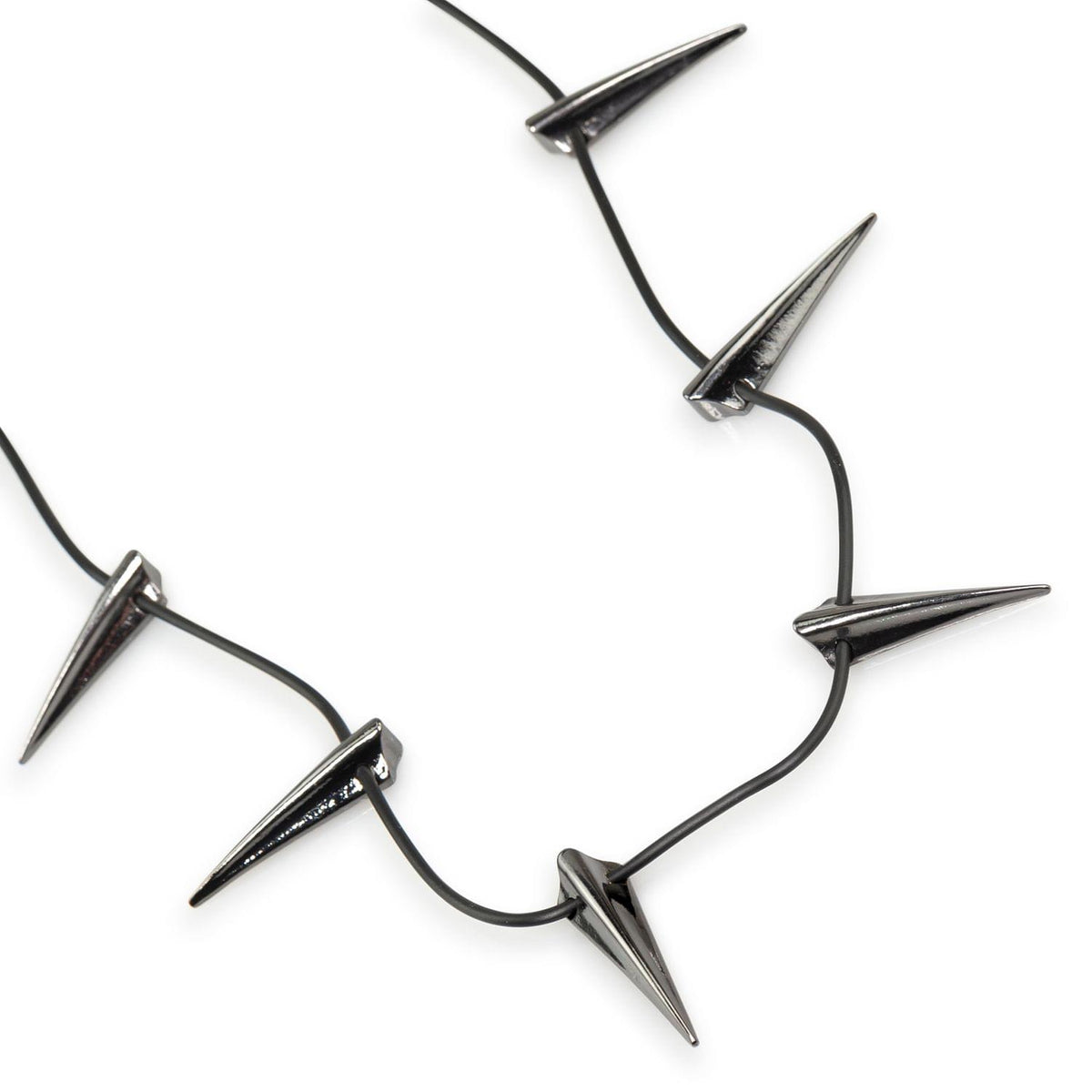 Marvel Black Panther Claw Necklace (10 Steel Claws, Leather Collar)