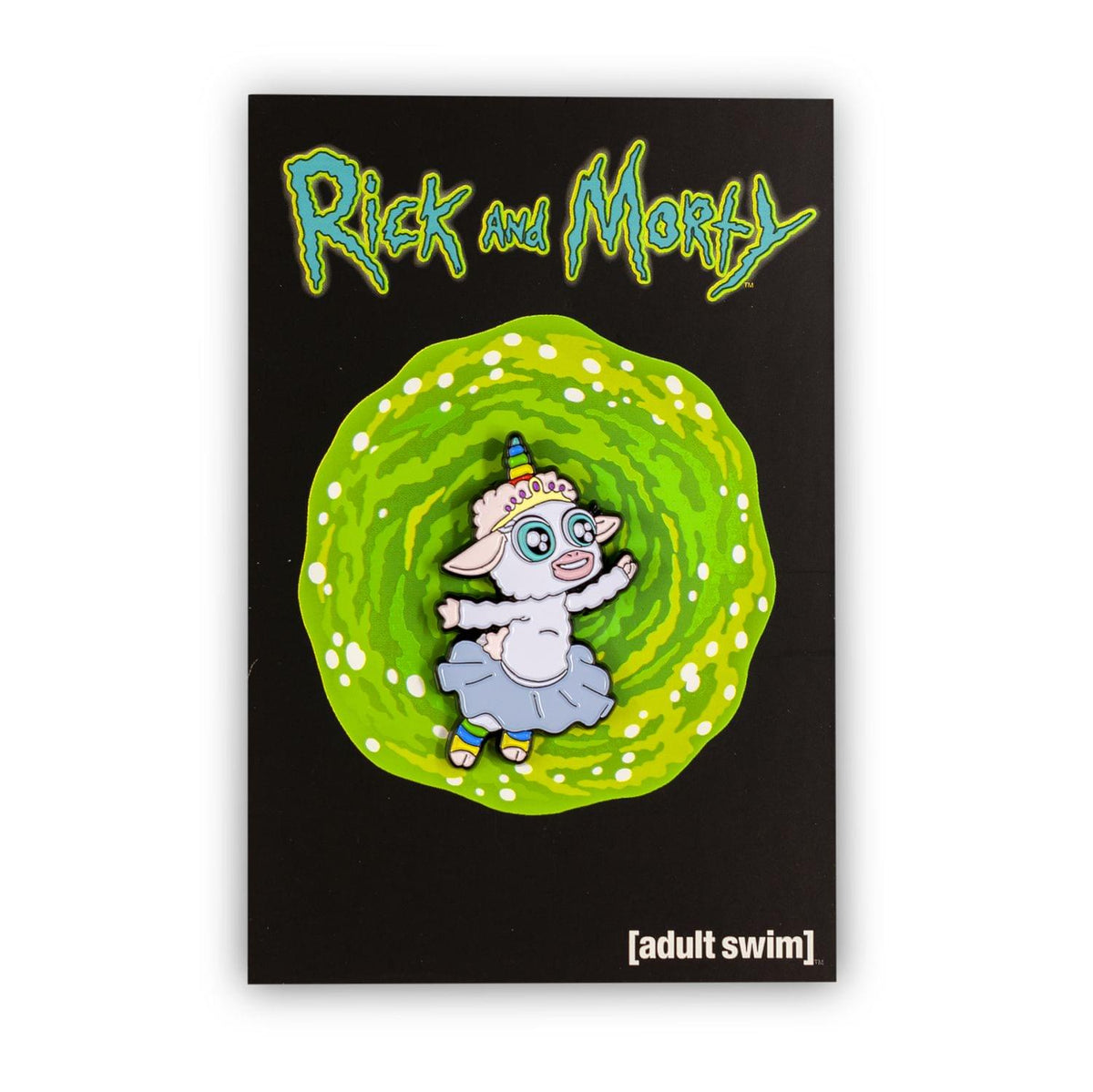 Rick and Morty Collector s Enamel Pin Tinkles the Unicorn Lamb ToynkDownUnder