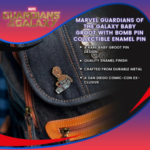 Marvel Guardians Of The Galaxy Baby Groot With Bomb Pin