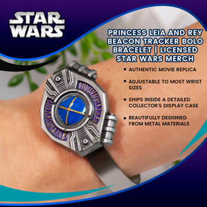 Princess Leia and Rey Beacon Tracker Bolo Bracelet