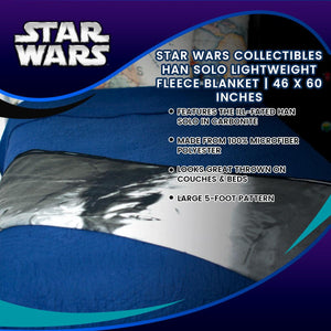 Star Wars Collectibles Han Solo Lightweight Fleece Blanket