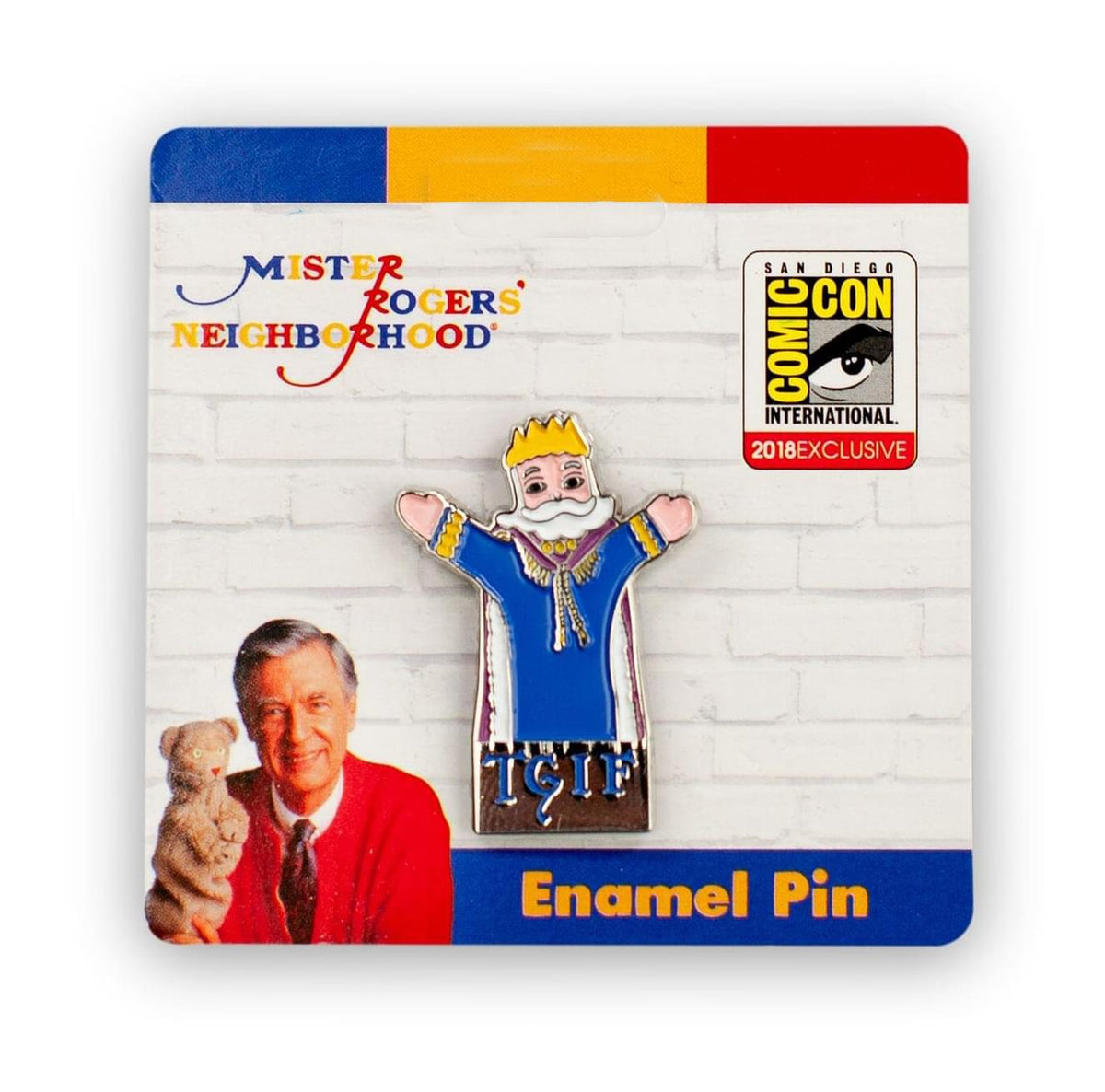 LIMITED Mr. Rogers King Friday “TGIF” Exclusive Enamel Collector Pin