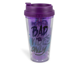 Disney Villains "Bad Vibes Only" Double-Walled Plastic Tumbler