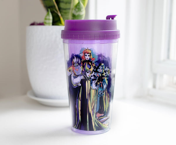 Disney Villains "Bad Vibes Only" Double-Walled Plastic Tumbler