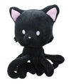 Tentacle Kitty 8 Inch Plush Midnight Black