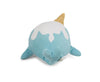 Glitter Galaxy 6-Inch Cute Ice Cream Cone Horn Blue Narwhal Collectible Plush