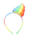 Glitter Galaxy Plush Rainbow Poop Emoji Child Costume Headband