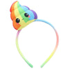 Glitter Galaxy Plush Rainbow Poop Emoji Child Costume Headband