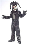 Twisted Jester Black Costume Child Large