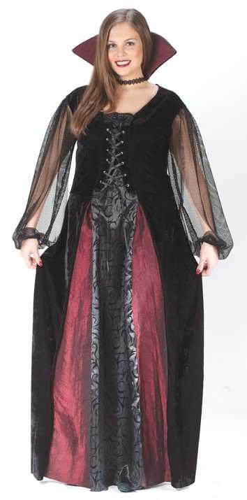 Goth Maiden Vampiress Adult Costume Kit, Plus Size