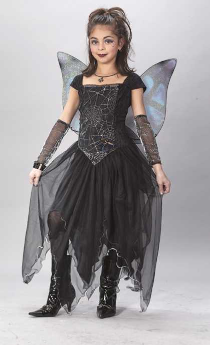 Goth Fairy Princess Child Costume Kit, Large