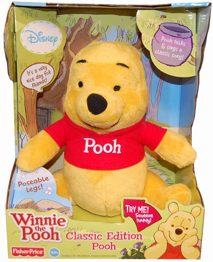 Winnie The Pooh Classic Edition Pooh Posable 10" Plush With Sound