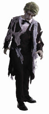 Zombie Formal Tuxedo Jacket w/Tattered Gauze Costume Adult