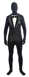 Invisible Man Black Formal Suit Adult Costume Skin Suit