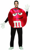M&M Candy Red Poncho Costume Standard